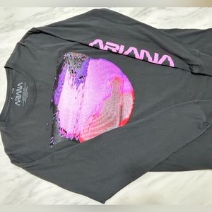 Ariana Grande NASA Moon Glitch Long Sleeve Shirt